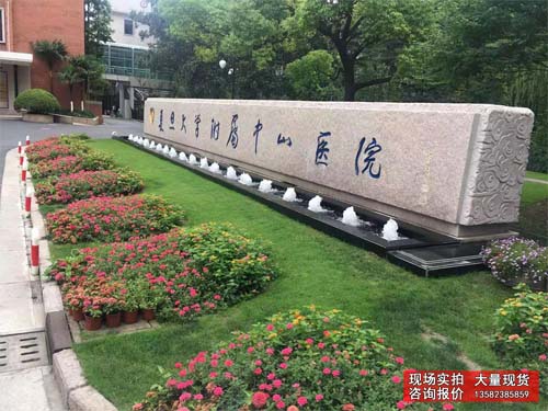 医院大门入口刻字门牌石